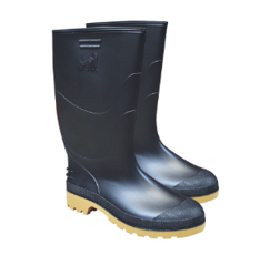 Bota Dinosaurio Negra Buff Con Forro